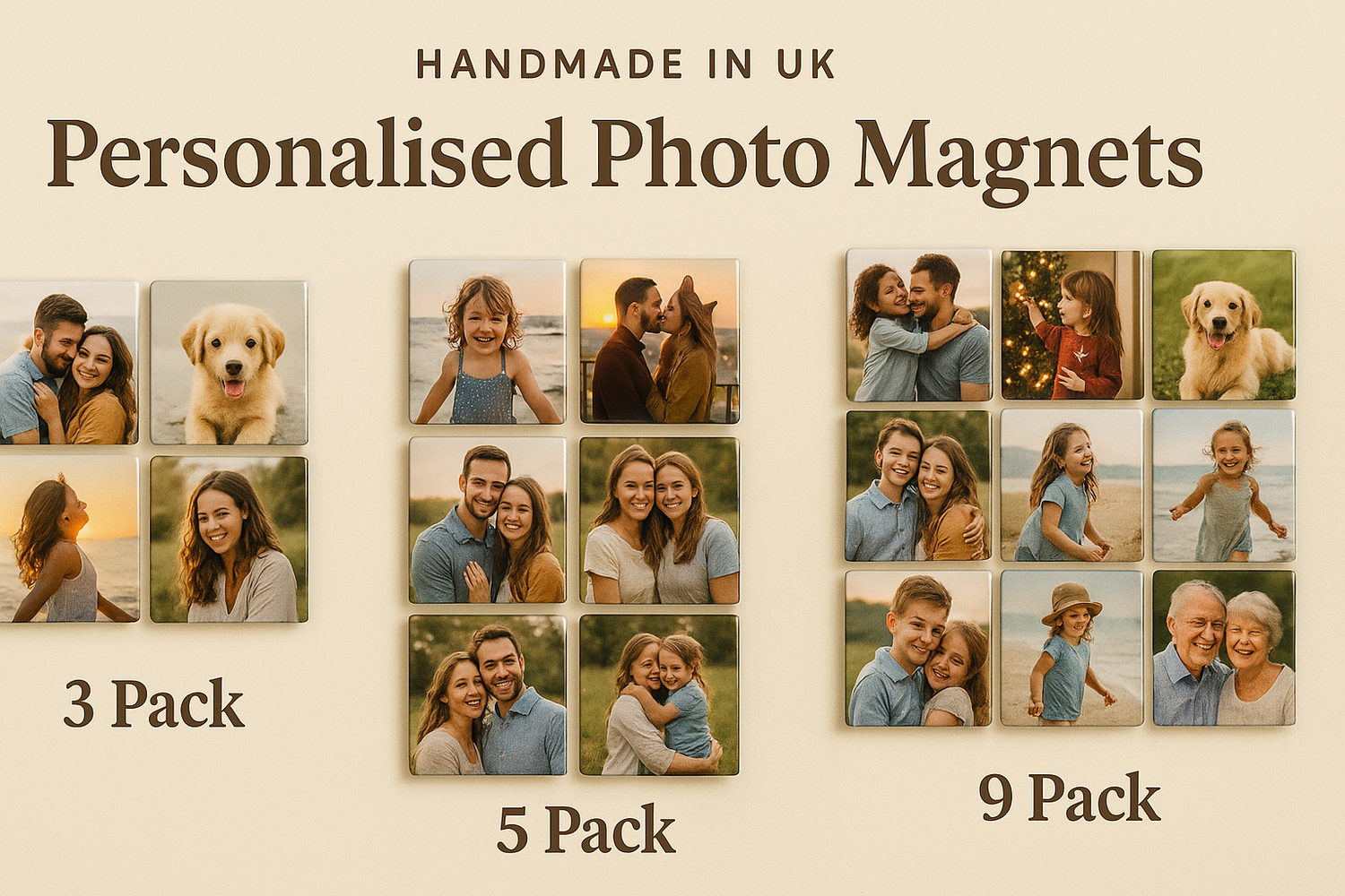 "Personalised Photo Fridge Magnets